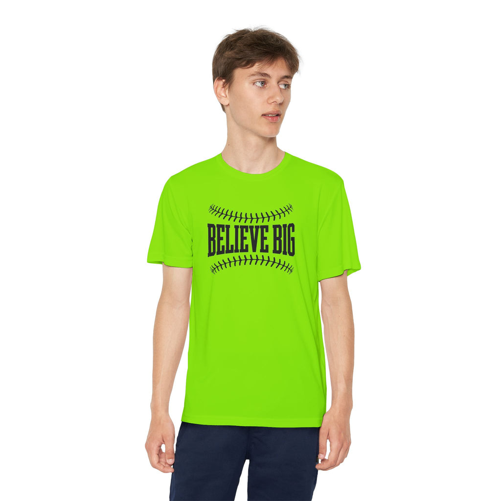 Believe Big Youth Baseball Dri Fit Tee
