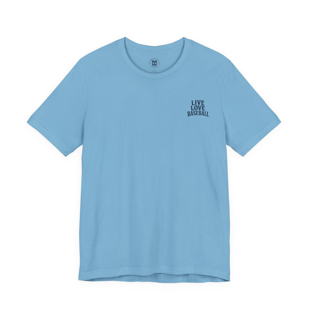 Baseball Tee — "Live Love Baseball" Vintage Sunset Unisex T-Shirt