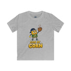 Kids Tee – 'Can of Corn' Baseball Corn Mascot Shirt for Children