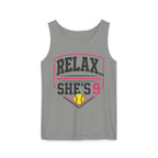 Relax... She's 9 Softball Tank Top