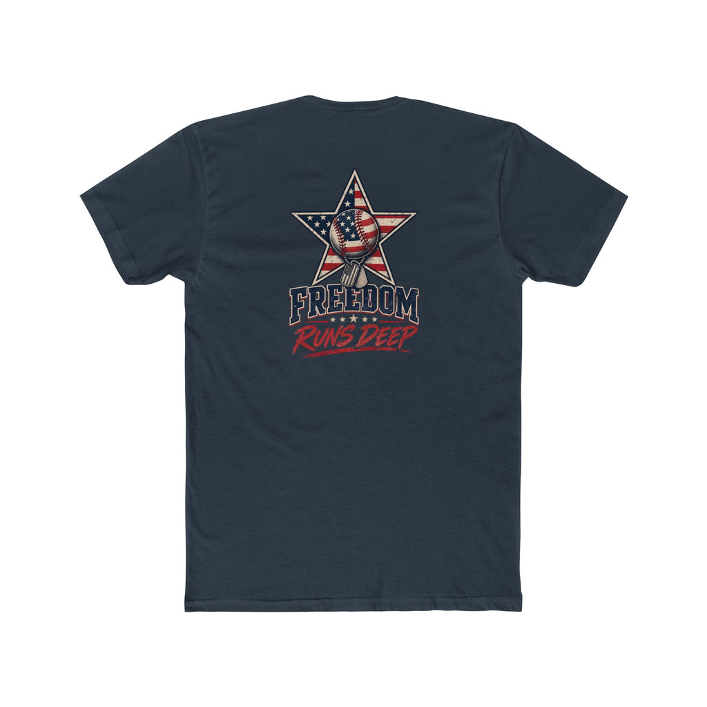 Freedom Runs Deep America Baseball Two Sided Next Level - Shirt