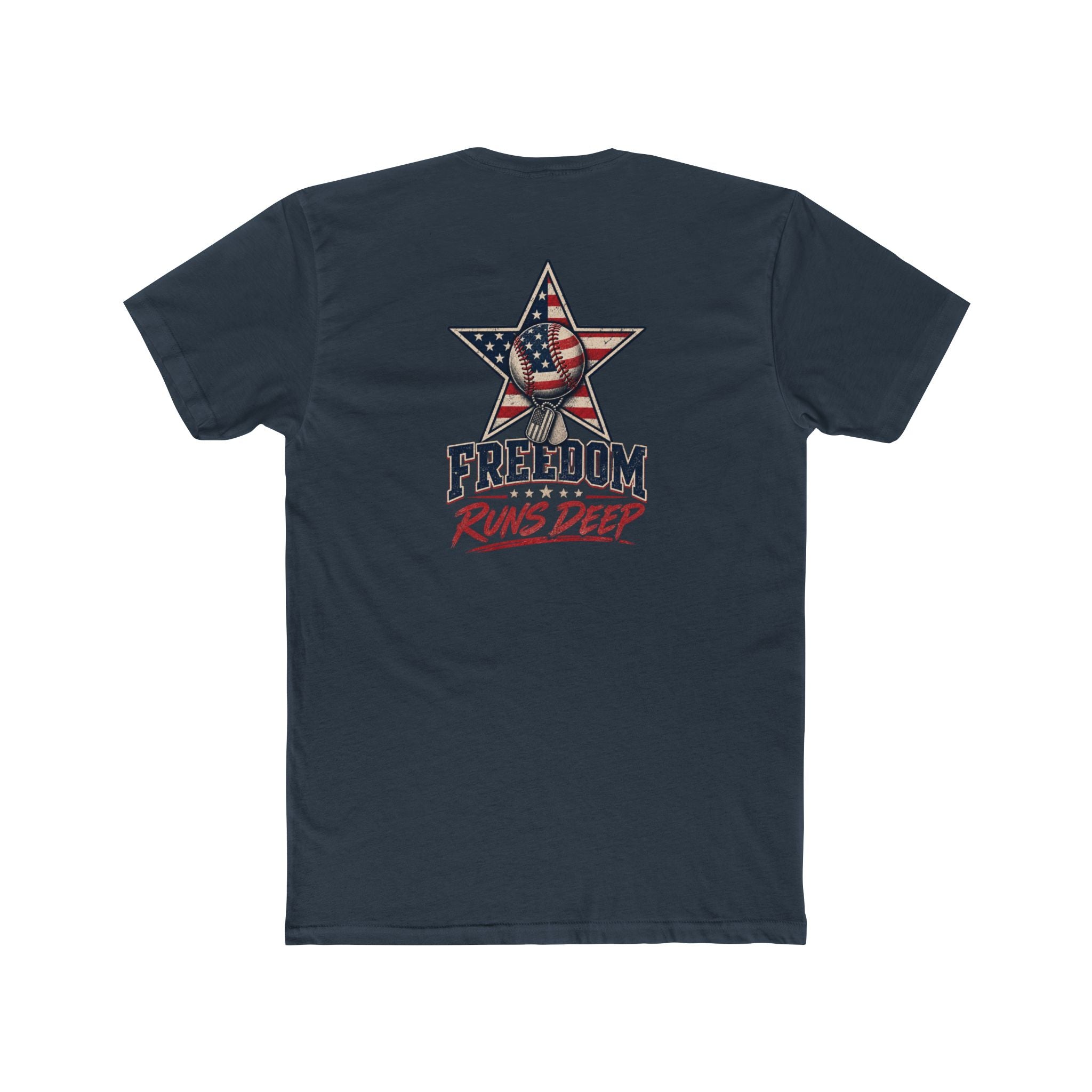 Freedom Runs Deep America Baseball Two Sided Next Level - Shirt