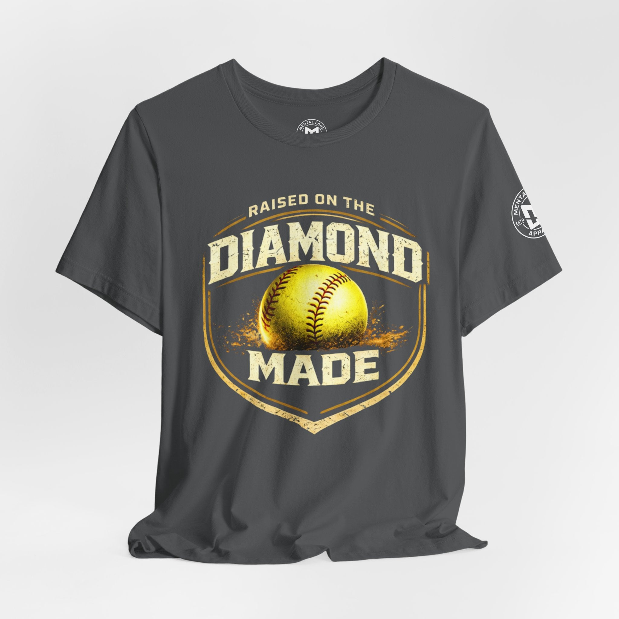 Raised on the Diamond Made Softball Tee