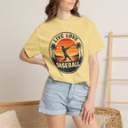 Live Love Baseball Unisex Garment-Dyed T-shirt