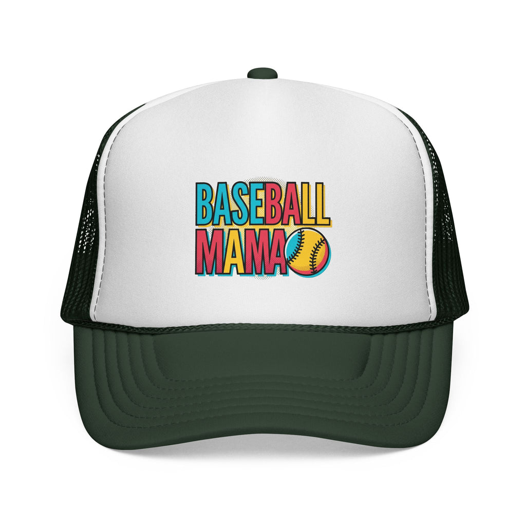 Baseball Mama Trucker Cap – Retro Colorful Softball Mom Hat