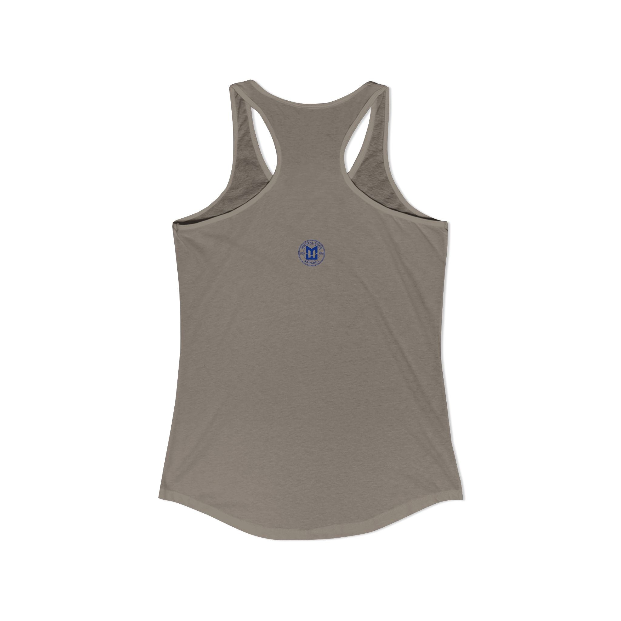 Relax He's 7 Baseball Mom Racerback Tank - Blue