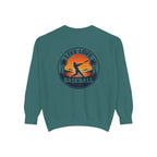 Baseball Sweatshirt — "Live Love Baseball" Vintage Sunset Crewneck Unisex