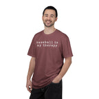 Adult Unisex "baseball is my therapy" Comfort Colors Garment-Dyed T-shirt