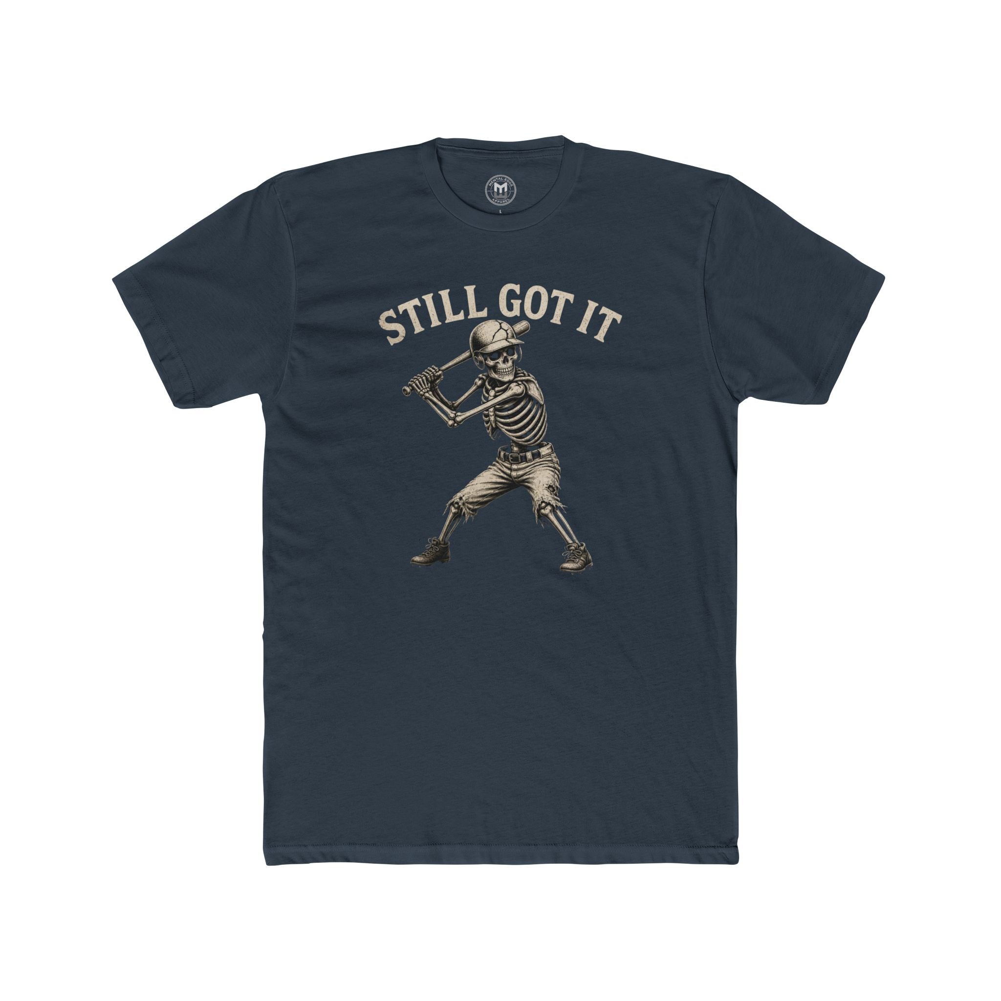 Still Got It Skeleton Baseball Tee — Vintage Baseball T‑Shirt for Fans