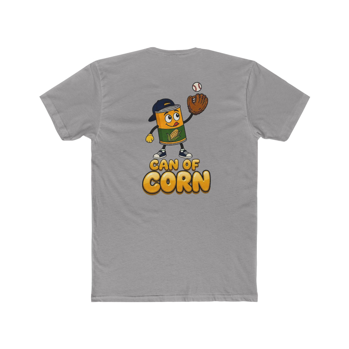 Can of Corn Baseball T‑Shirt - Two Sided