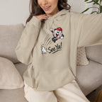 See Ya! Baseball Heater Character Hoodie — Retro Baseball Graphic Pullover