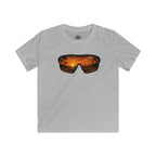 Kids T-Shirt — Sunset Sunglasses Graphic Tee (Beach Palm Silhouette)