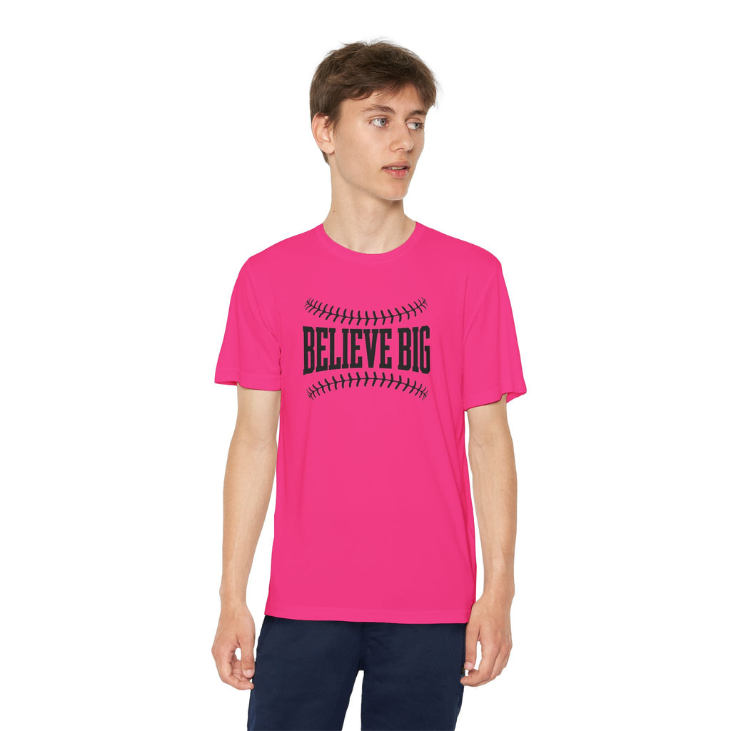 Believe Big Youth Baseball Dri Fit Tee