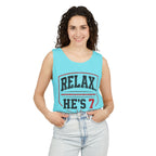 Relax... He's 7 Baseball Parents Tank Top