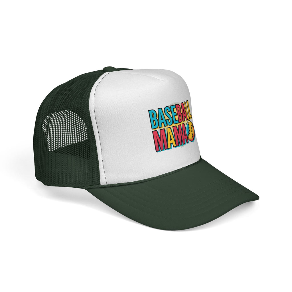 Baseball Mama Trucker Cap – Retro Colorful Softball Mom Hat