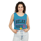 Relax She’s 10 Parent Softball Tank Top