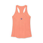 Relax He's 7 Baseball Mom Racerback Tank - Blue