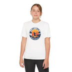Live Love Baseball Youth Dri Fit Tee — Sunset Palm Baseball Player Shirt
