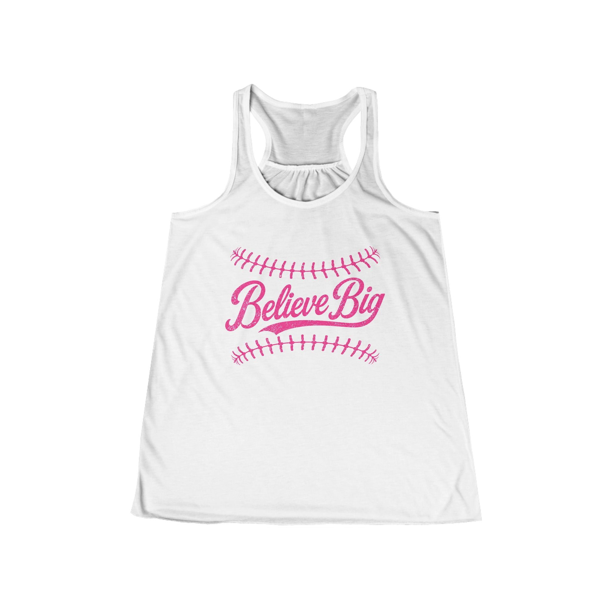 Believe Big Softball Racerback Tank — Women's Inspirational Sports Tank Top