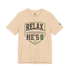 Relax… He's 8 Baseball Parent Tee