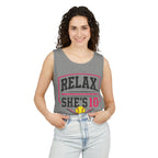 Relax She’s 10 Parent Softball Tank Top