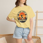 Live Love Baseball T-Shirt — Vintage Sunset Baseball Tee