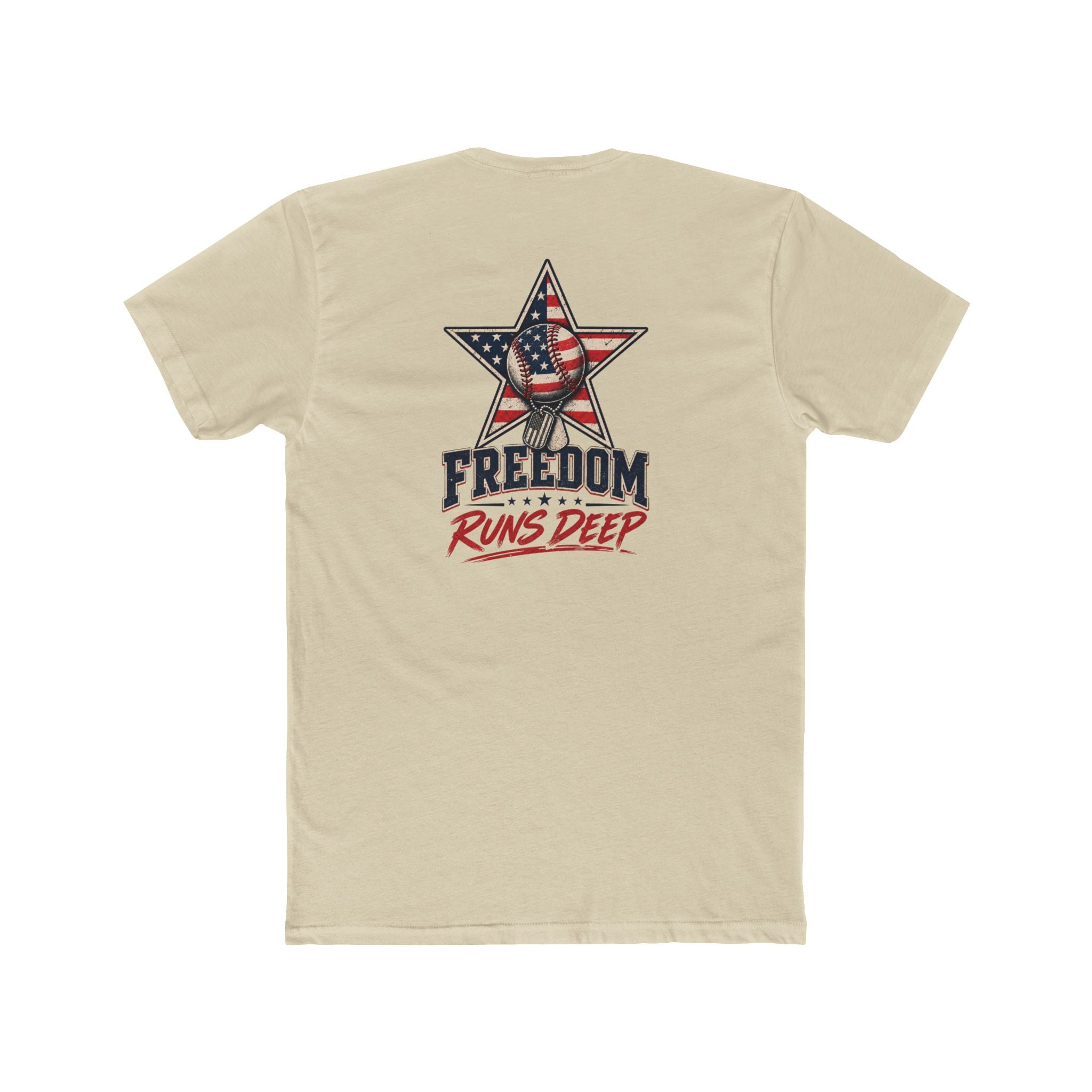 Freedom Runs Deep America Baseball Two Sided Next Level - Shirt