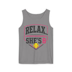 Relax… She's 8 Softball Tank Top