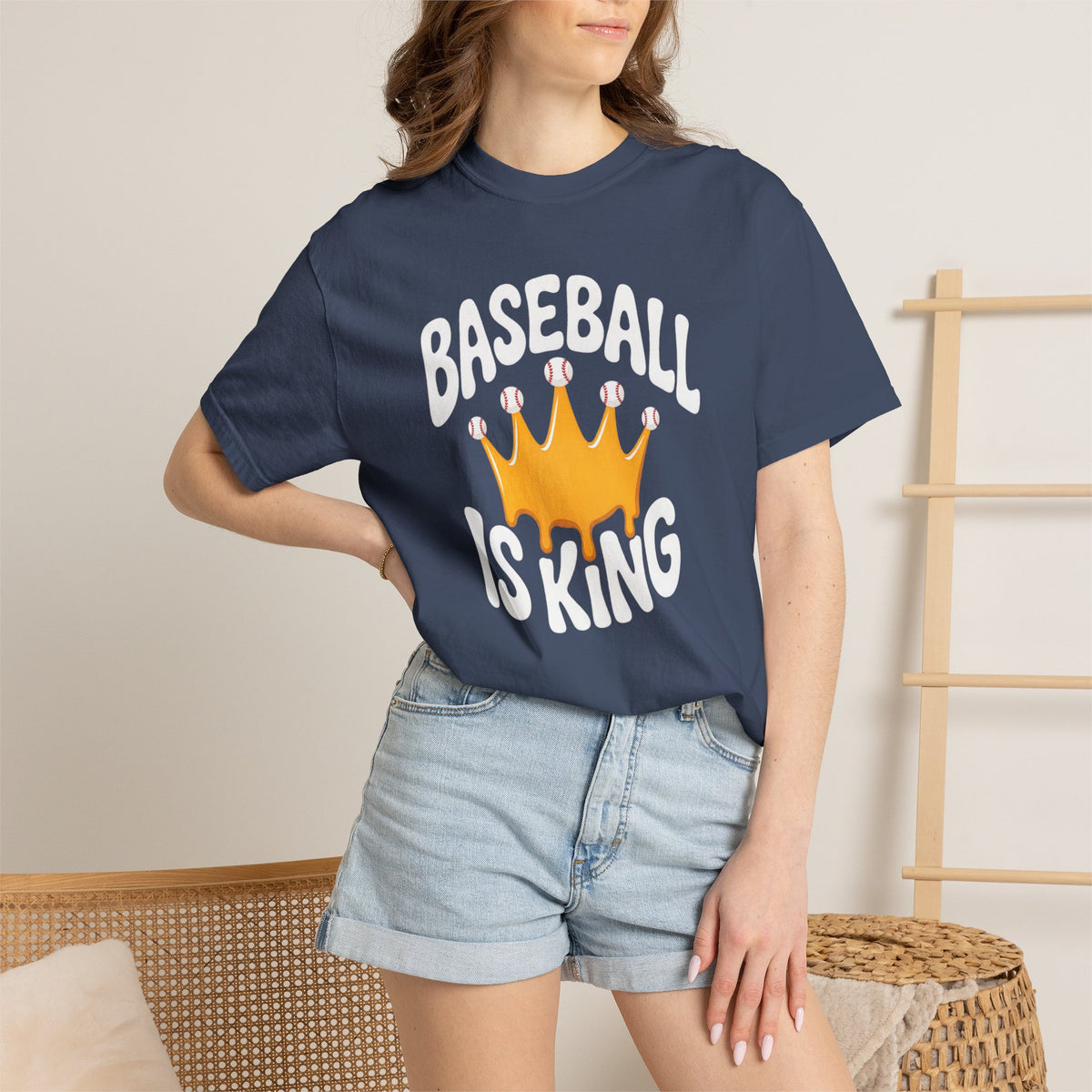 Baseball Is King T-Shirt Heavy Comfort Colors Adult Unisex