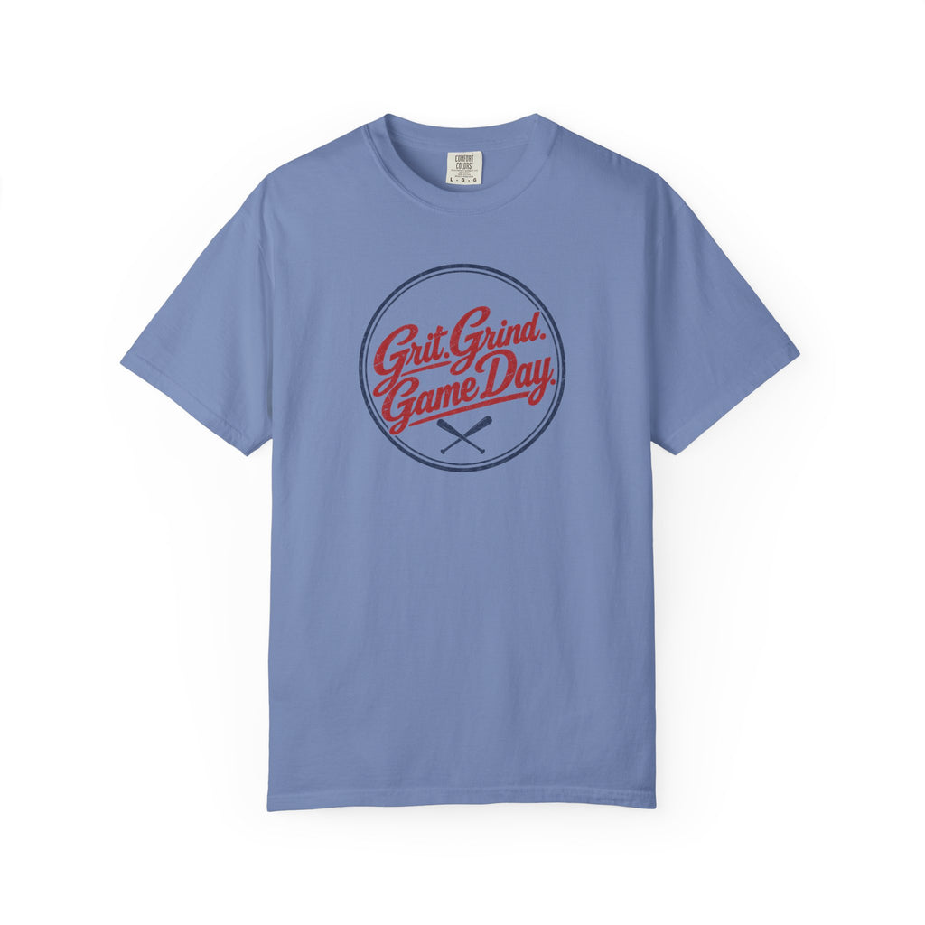 Adult Unisex  "Grit Grind Game Day" Comfort Colors Baseball Graphic Tee