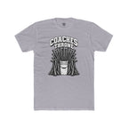 Coaches Throne Baseball Bucket T-Shirt — Funny Coach Gift Tee (Bucket & Whistle Graphic)
