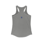 Relax He's 7 Baseball Mom Racerback Tank - Blue
