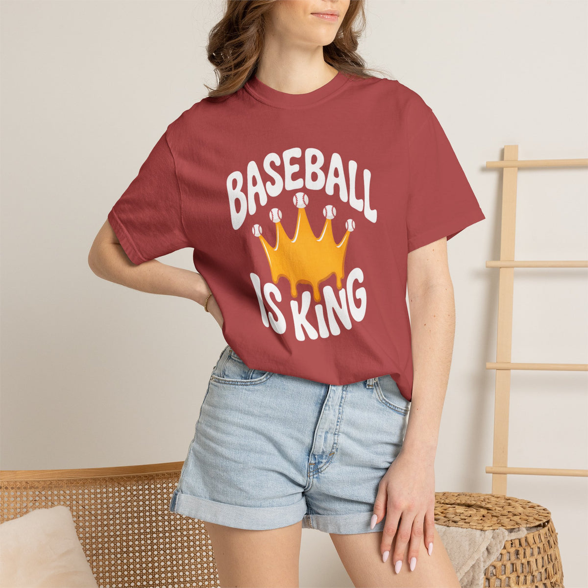 Baseball Is King T-Shirt Heavy Comfort Colors Adult Unisex