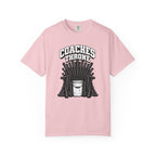 Coaches Throne Bucket Black Bat T-Shirt — Unisex Baseball/Softball Coach Gift