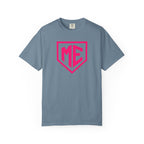 ME Mental Edge Baseball Plate T‑Shirt — Pink Monogram Graphic Comfort Colors Tee