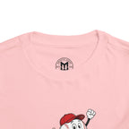 Toddler Tee — Retro Baseball Character "See Ya!" Graphic