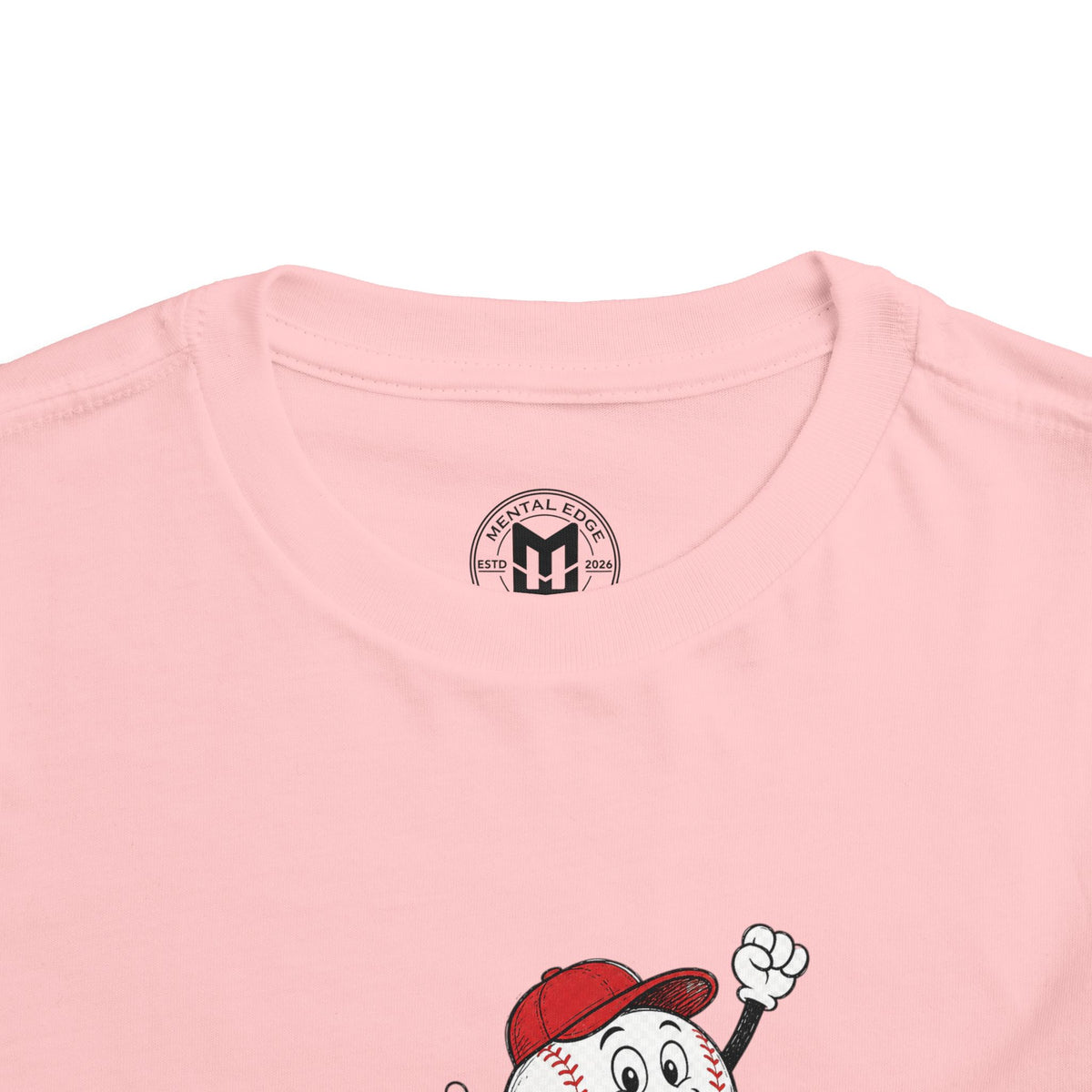 Toddler Tee — Retro Baseball Character "See Ya!" Graphic