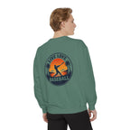 Baseball Sweatshirt — "Live Love Baseball" Vintage Sunset Crewneck Unisex