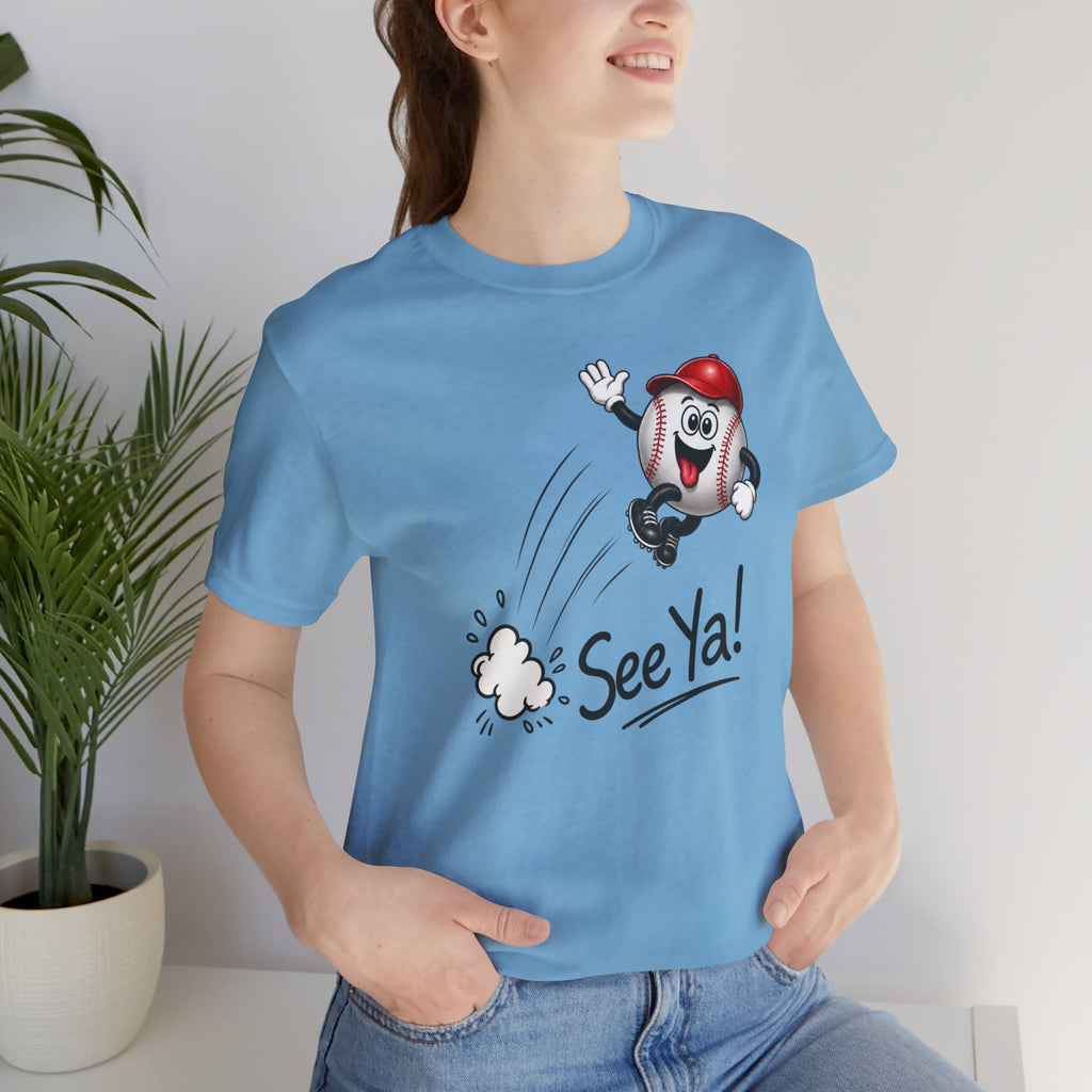 See Ya! Women's Baseball Cartoon Heater Tee