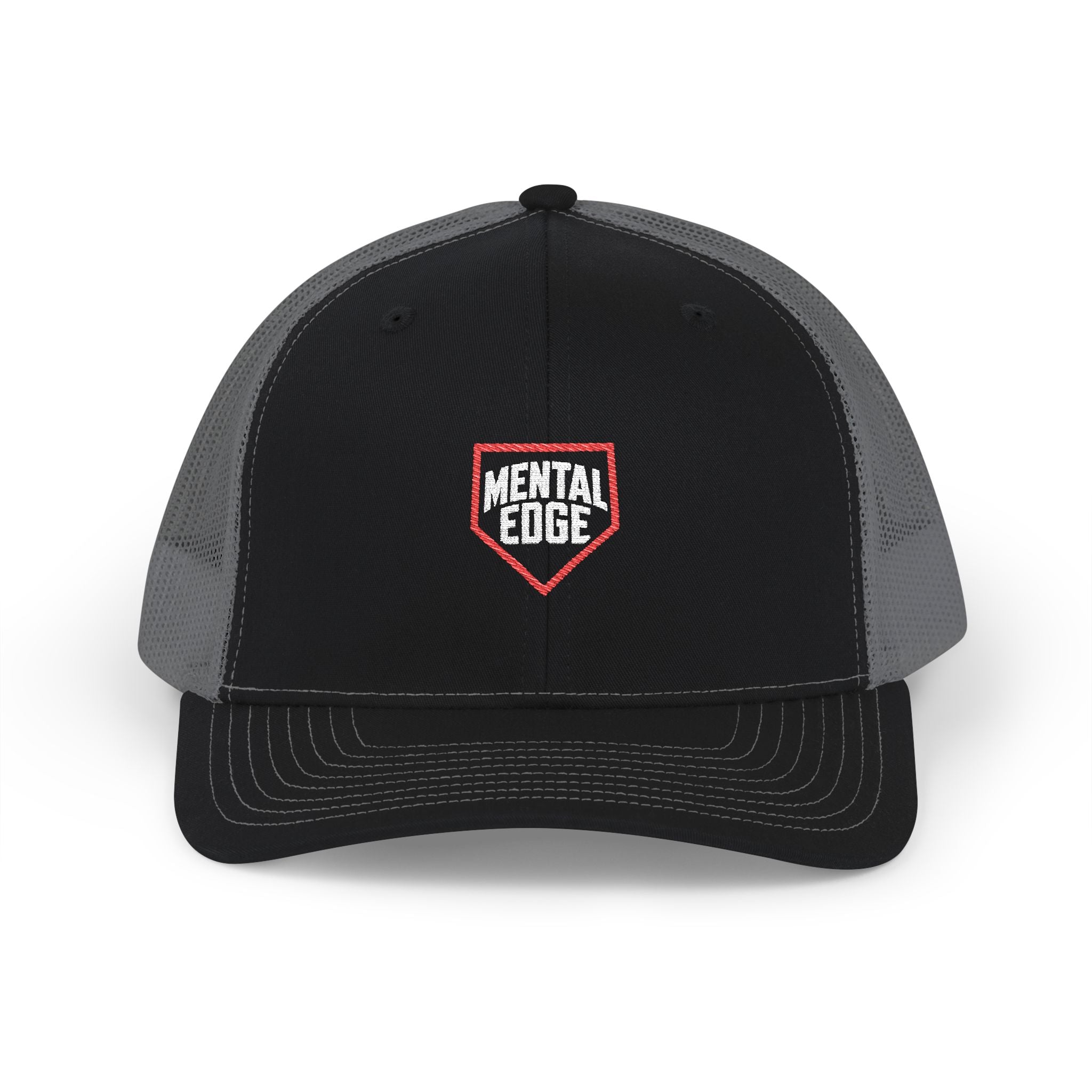Mental Edge Trucker Cap — Retro Patch Snapback Hat