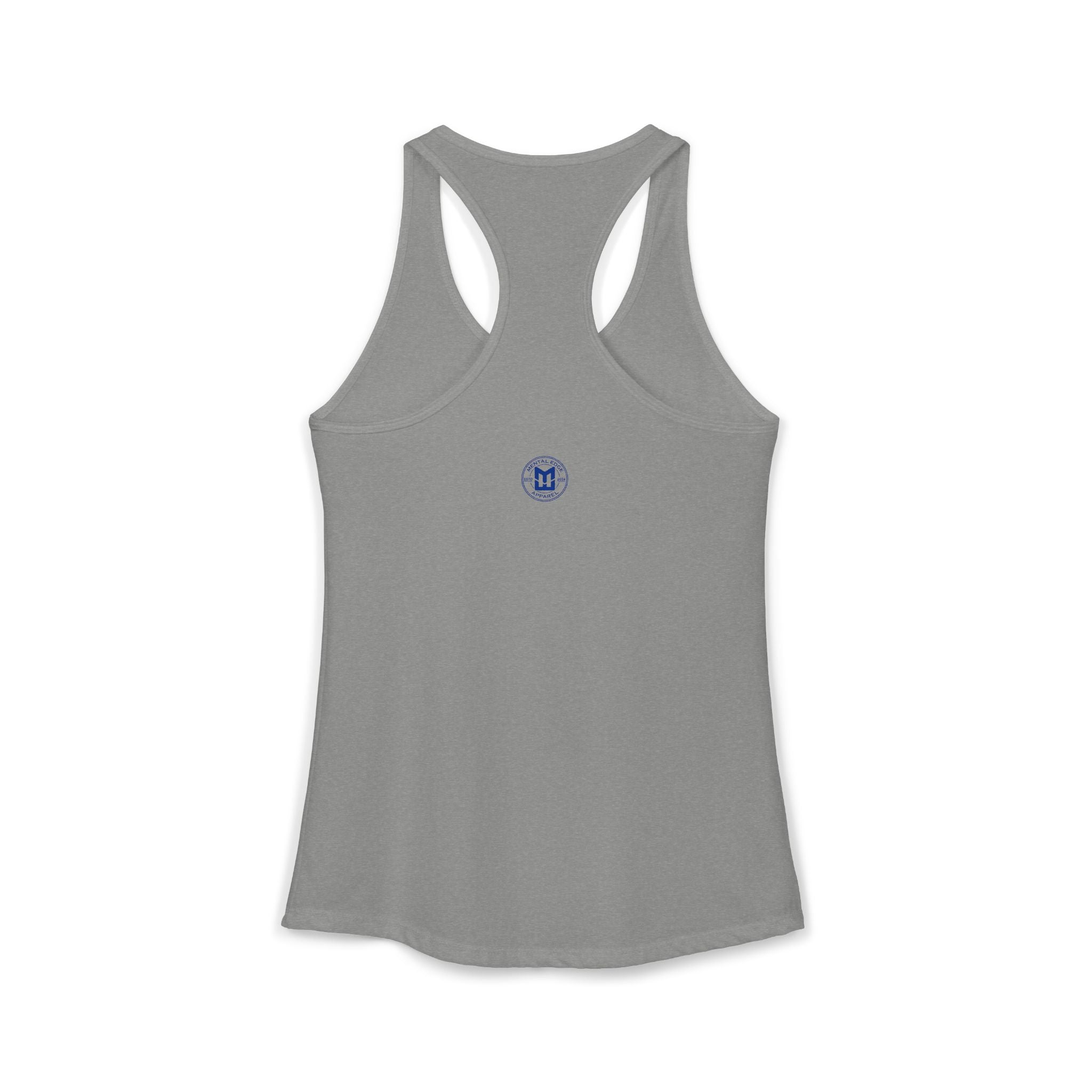 Relax He's 7 Baseball Mom Racerback Tank - Blue