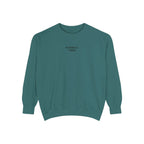 Baseball Vibes Sweatshirt — Minimalist White Crewneck