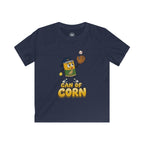 Kids Tee – 'Can of Corn' Baseball Corn Mascot Shirt for Children