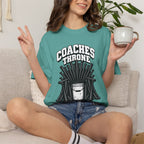Coaches Throne Bucket Black Bat T-Shirt — Unisex Baseball/Softball Coach Gift