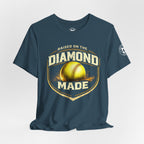Raised on the Diamond Made Softball Tee