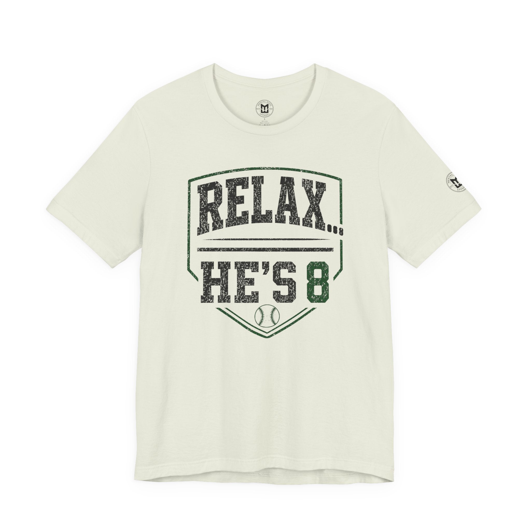 Relax… He's 8 Baseball Parent Tee