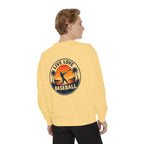 Baseball Sweatshirt — "Live Love Baseball" Vintage Sunset Crewneck Unisex