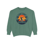 Baseball Unisex Sweatshirt - "Live Love Baseball" Vintage Sunset Crewneck