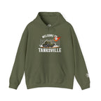 Welcome to Tanksville Hoodie — Military Tank Graphic Pullover