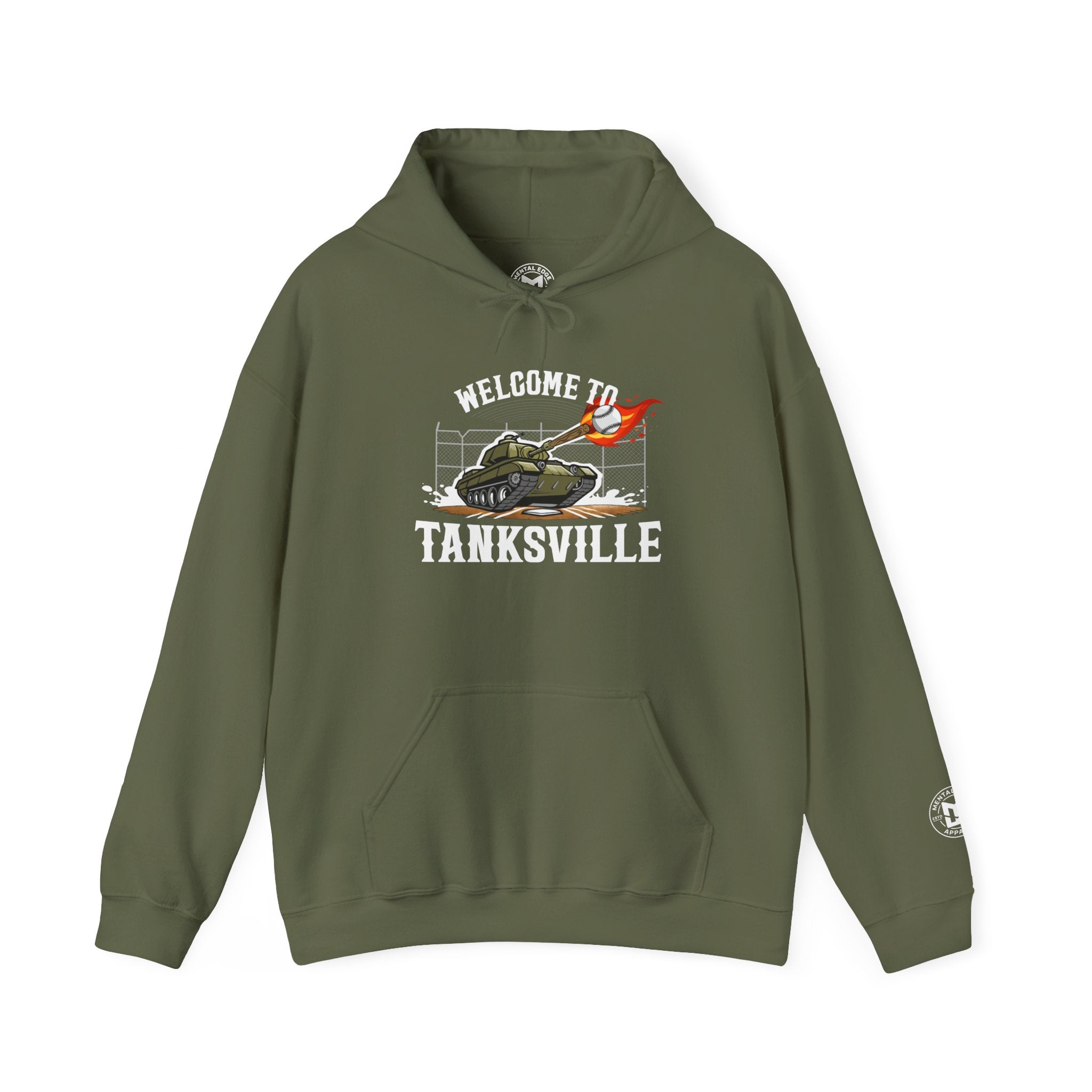 Welcome to Tanksville Hoodie — Military Tank Graphic Pullover